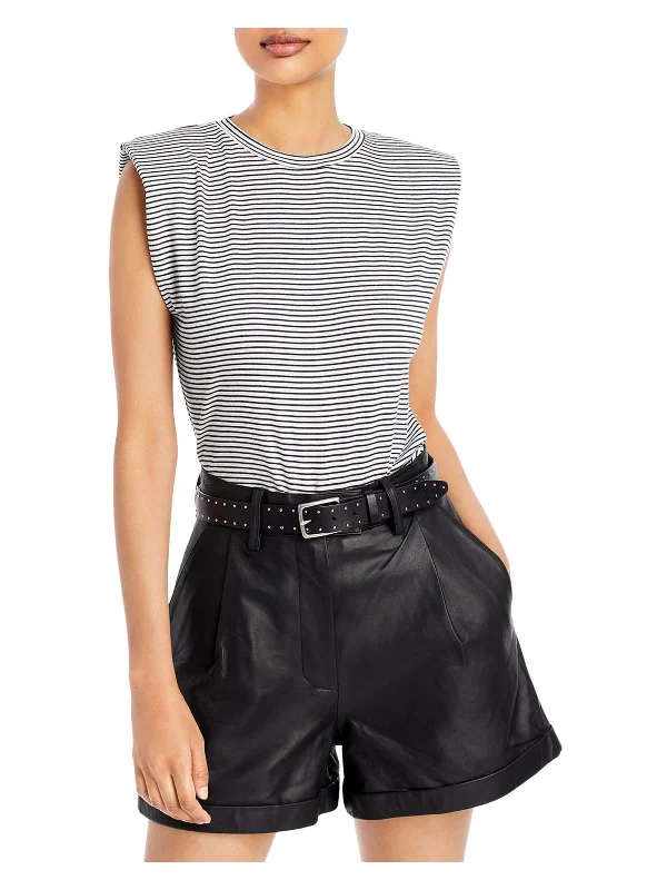 New Arrival Womens Striped Sleeveless Top