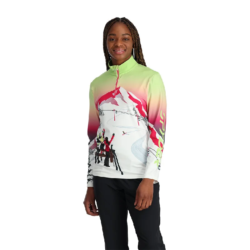 Bargain Prices Womens Sunset Zip T-Neck - Lime Ice