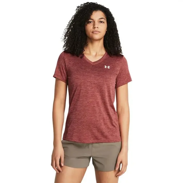 Members Only Women's Tech Twist V-Neck Short Sleeve