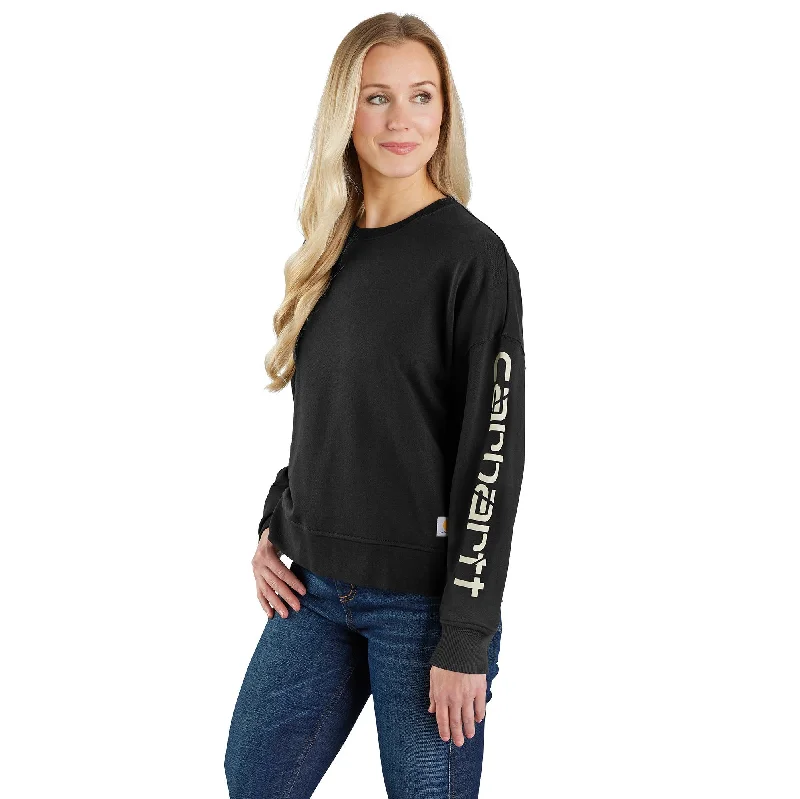 Fantastic Deals Women's TENCEL Fiber Series Loose Fit Sleeve Graphic Sweatshirt