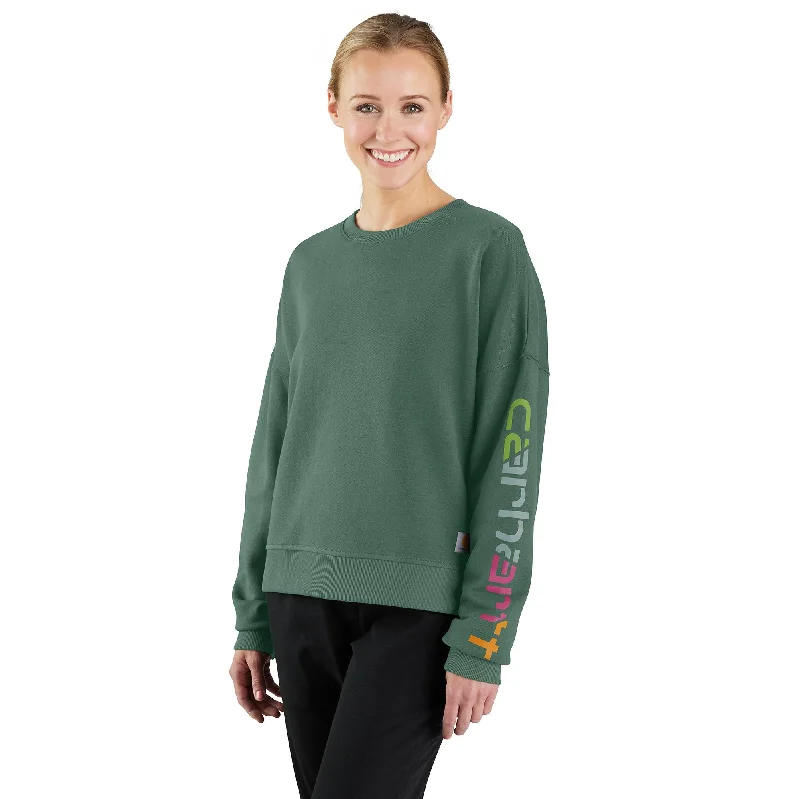 Huge Savings Women's TENCEL Fiber Series Loose Fit Sleeve Graphic Sweatshirt