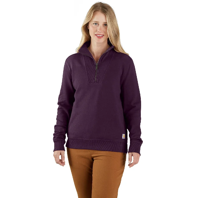 Deal Explosion Women's Tencel Series Relaxed Fit Half-zip Sweatshirt