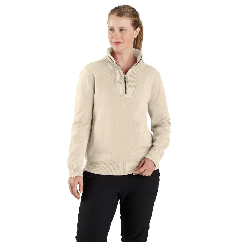 Price Buster Women's Tencel Series Relaxed Fit Half-zip Sweatshirt