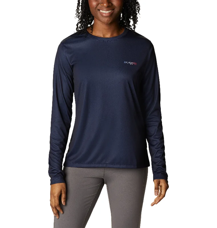 Epic Deals Women's Tidal PFG Fish Flag Long Sleeve T-Shirt