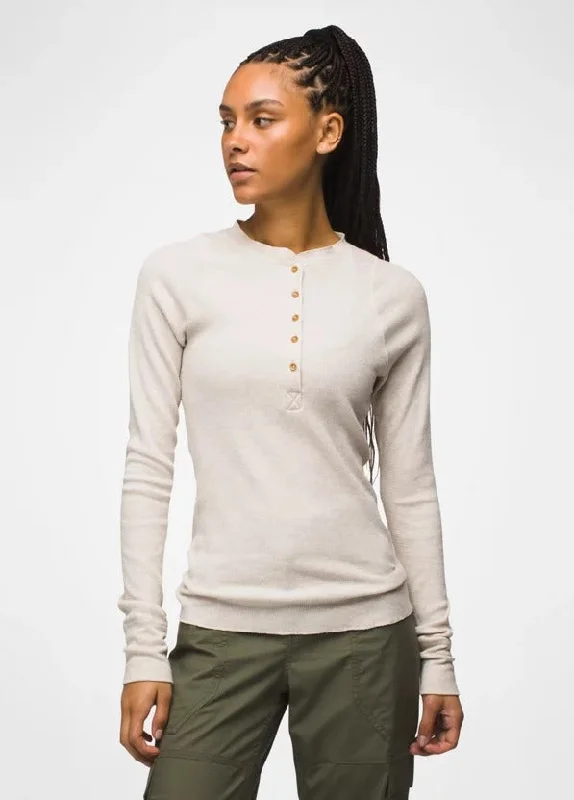 Super Bargain Women's Touchstone Henley Long Sleeve Shirt
