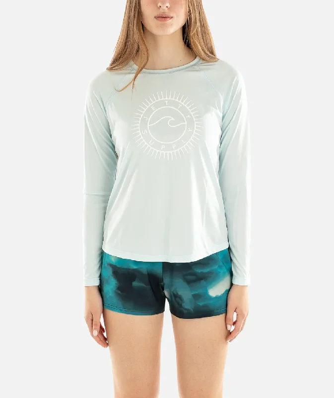 Steals and Deals Women's Wavecrest UV Long Sleeve T-Shirt