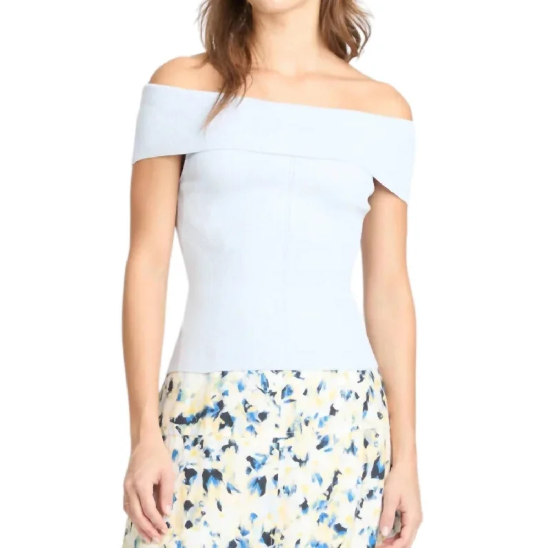 Super Sale Zhuri Knit Top In Ballard Blue